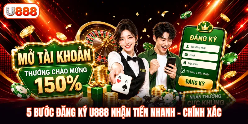 5 bước đăng ký U888 nhận tiền nhanh - chính xác